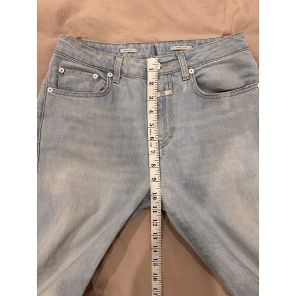Closed Renton Womens Jeans Italy Light Blue Distressed Size 28 High Rise Cotton - Picture 7 of 10